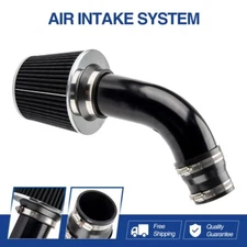 Black 3" Cold Air Intake Filter Induction Kit Pipe Power Flow Hose System