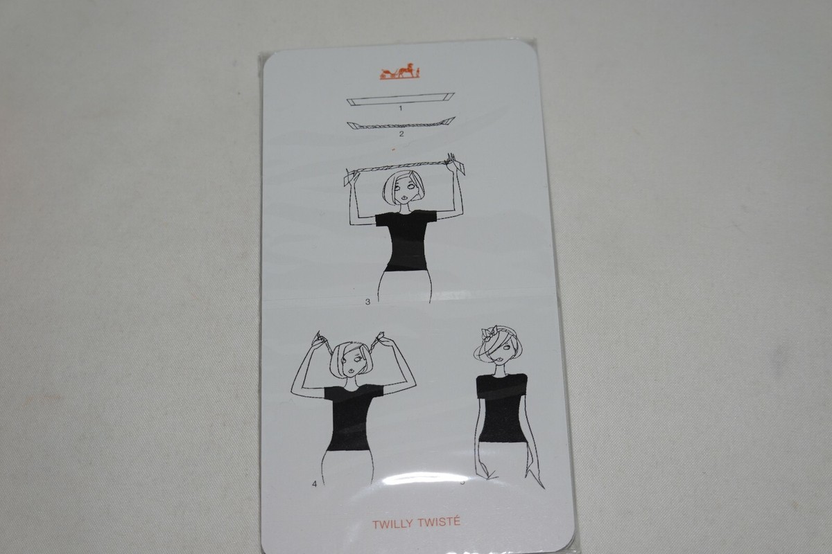 Hermes Scarf Accessory Knotting Cards No. 6 Tying How To Sealed | eBay