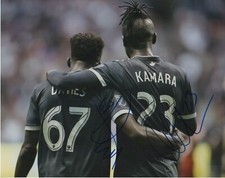 Van Whitecaps Kei Kamara Alphonso Davies Autographed Signed 8x10 Photo COA #2