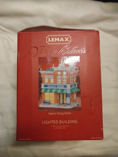Lemax Norris Drug Store Lighted Building Village Collection 2006 No. 65448CV New - Picture 4 of 4