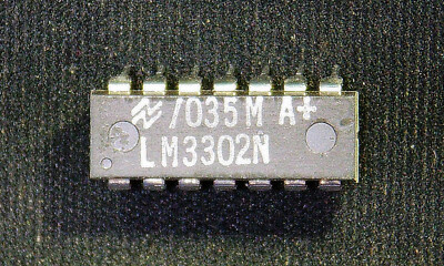 NAT SEMI LM3302N IC COMPARATOR QUAD DIFFERENTIAL 14 Pin Chip NOS