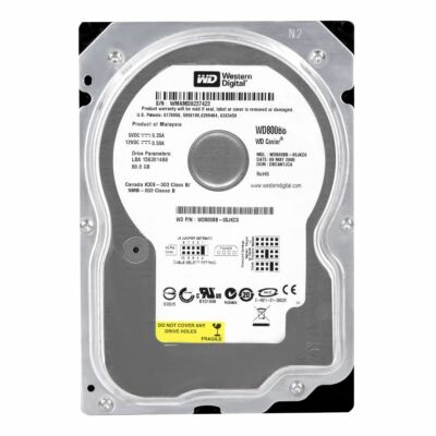 WESTERN DIGITAL CAVIAR WD800BB-00JKC0 80GB 7200RPM ATA / IDE 2MB CACHE 3.5'' Zoll