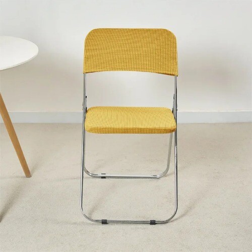 1Set Folding Chair Cover Elastic Chair Seat Slipcovers Chair Backrest Protector - Bild 6 von 34