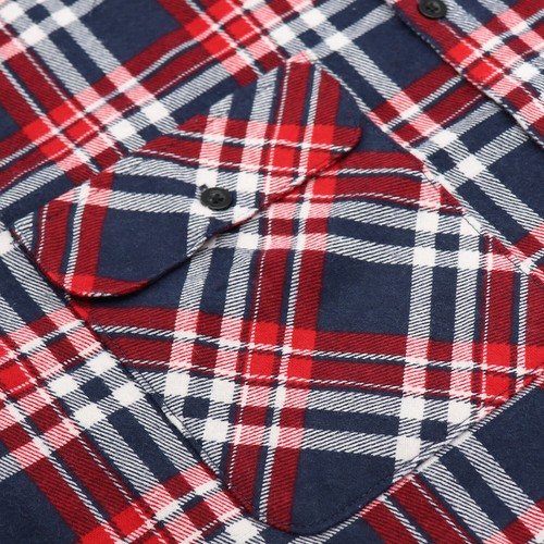 Men's 100% Cotton Flannelette Shirt Long Sleeve Plaid Check Flannel w Pockets - Picture 35 of 86