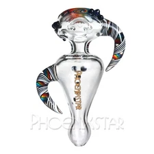 Helix Pipe Bowl Hand Pipe Glass Phoenix Star Wig Wag