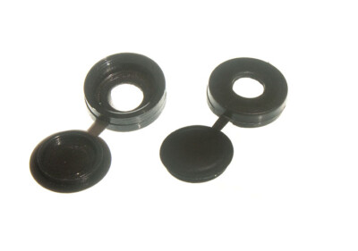 Lot de 10 capuchons en caoutchouc pour vis Elvedes - noir - 5 mm