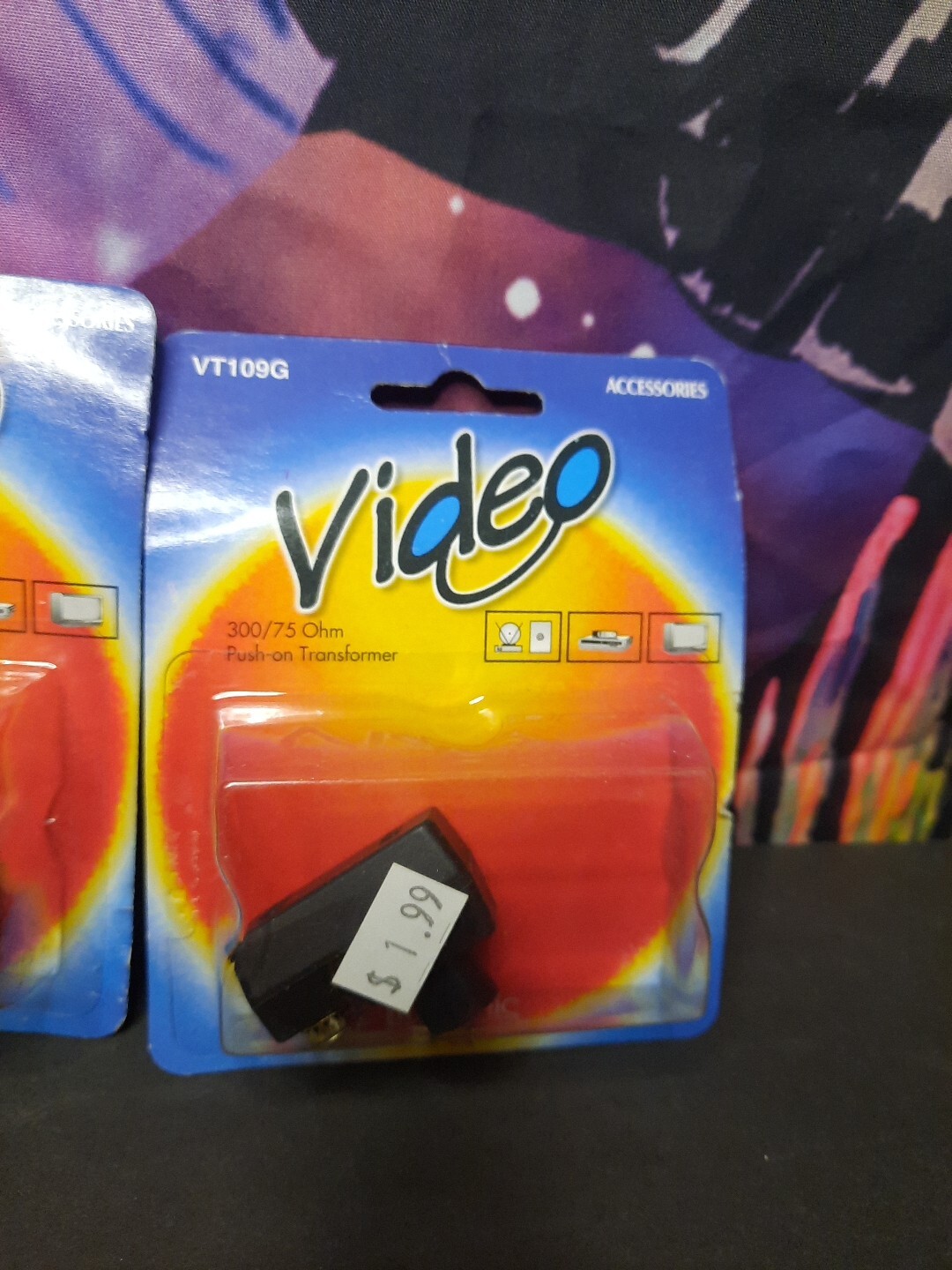 Luxtronic 300 /75 Ohm Push-on Transformer Cable Antenna Lot of 2