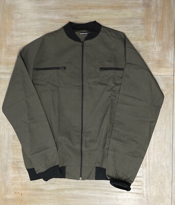Boohoo Damen Jacke Größe 14 Bomber Khaki XL UVP 45£