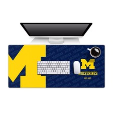 NCAA Michigan Wolverines Logo Series Desk Pad