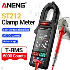 True RMS Digital Multimeter Tester Clamp Meter 400A AC DC 6000 Counts Auto Range