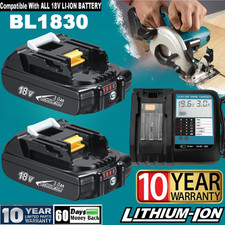 replacement For Makita 18V 3.0Ah Lithium ion Battery or Charger BL1815 BL1830B