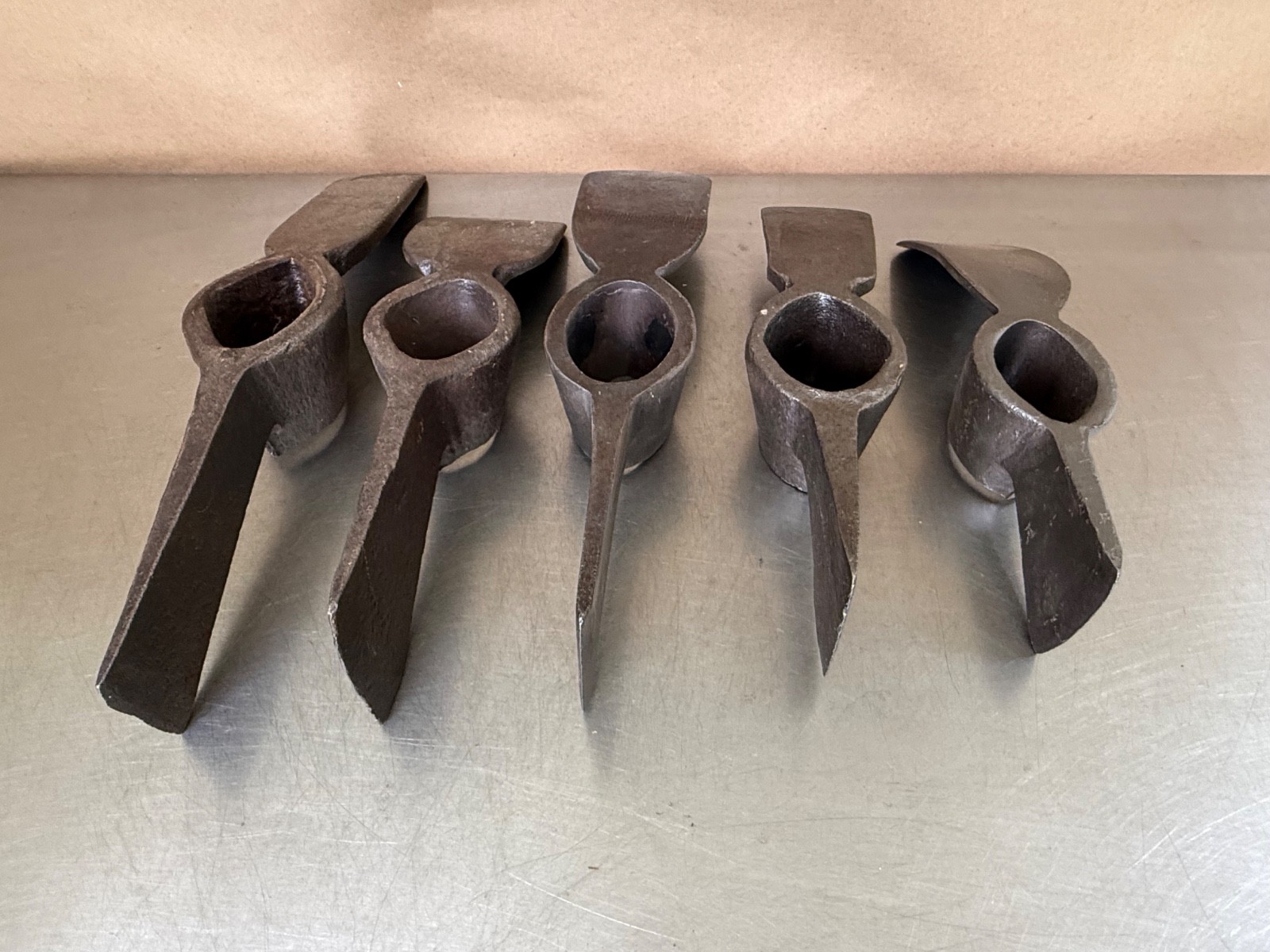 Lot of 5 Assorted Vtg. Grub Hoe  Farm Digging Garden Lawn Tool All Clean 21 lbs.