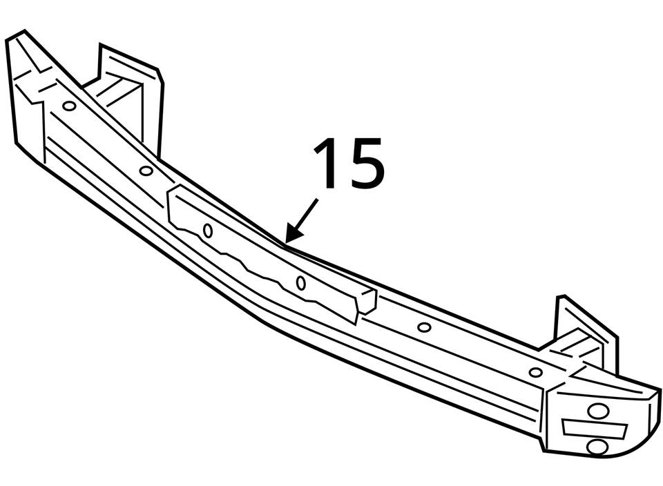 2012-2017 Hyundai Veloster Front Bumper Reinforcement 997914 - Image 3 of 3