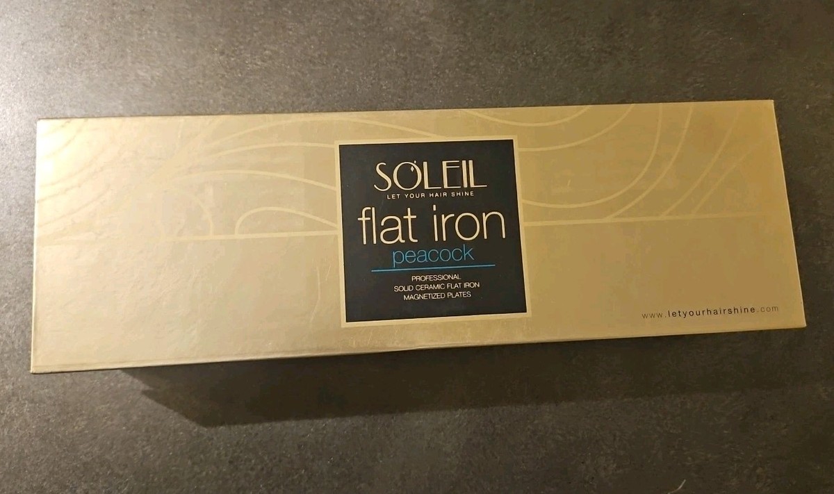 Soleil Professional Solid Ceramic Flat Iron Peacock Design | eBay