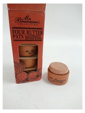 Mr Brannams Pottery Butter Pats & Wheatsheaf Stamp Set Boxed