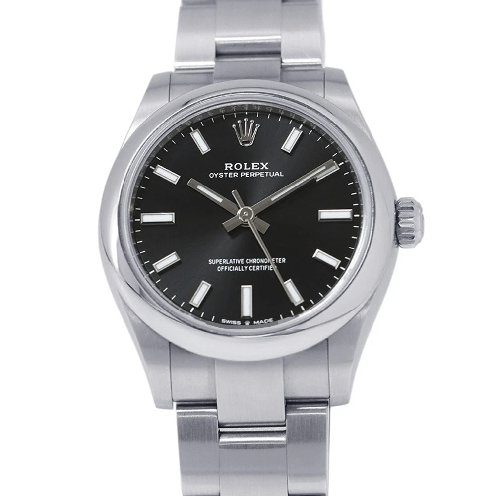 Rolex — ROLEX Oyster Perpetual 31mm Stainless Steel Black Dial 277200