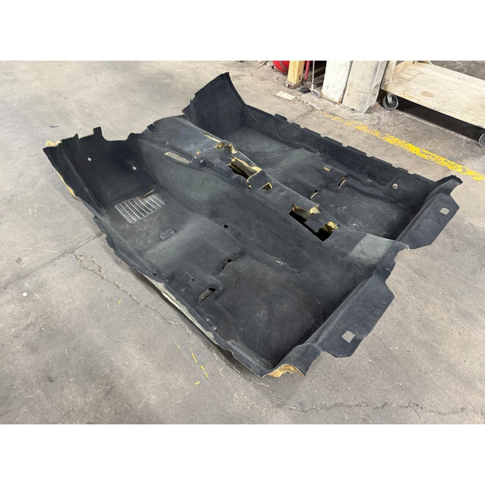 BMW E36 1994-1999 serie 3 convertible alfombra de piso de fábrica negra OEM Foto 2 de 4