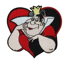 Disney Queen of Hearts Alice Embroidered Iron On Patch - OFFICIAL 02-O