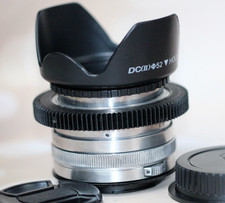 HELIOS 44 Cine Mod Lens Silver 2/58 mm M42 CANON EF EOS