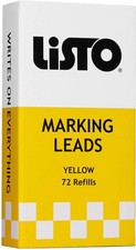 Listo 162 Marking Pencils Refill - Yellow Box of 72 - China Marking Wax Pencils