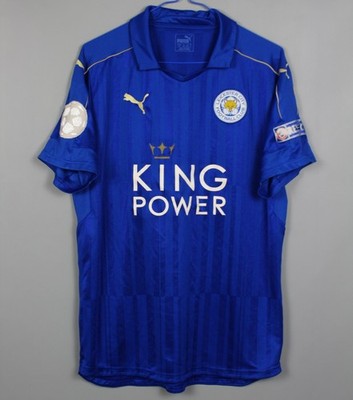 LEICESTER CITY 2016/2017 HOME FOOTBALL SHIRT JERSEY PUMA SIZE L ADULT