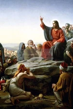 SERMON ON THE MOUNT JESUS TEACHING BY CARL BLOCH CHRISTIAN 4X6 MAGNET
