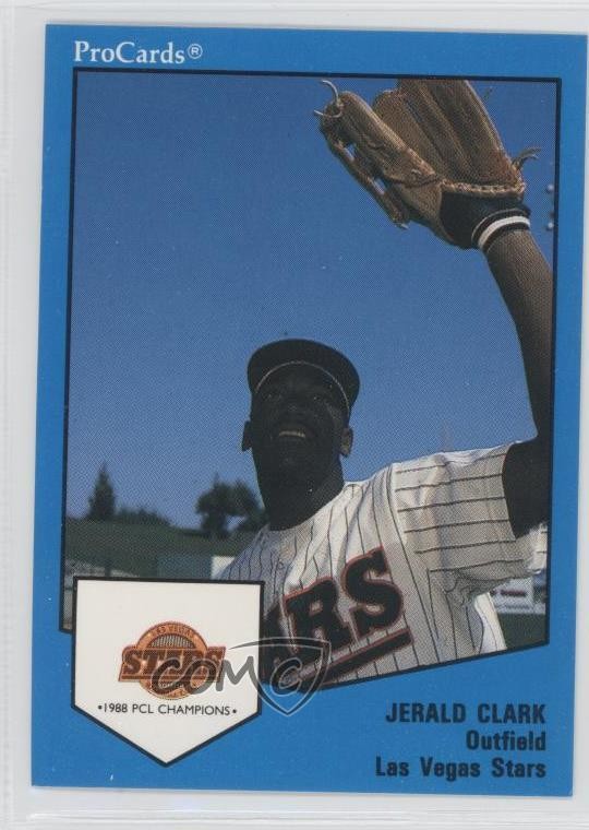 1989 ProCards Minor League Team Sets Jerald Clark #10 Rookie RC 0a1
