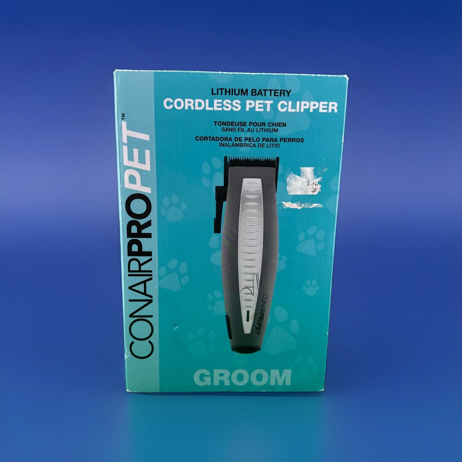 Conair PRO Pet Cordless Clipper Groom Kit Cordless Rechargeable Trimmer Lithium