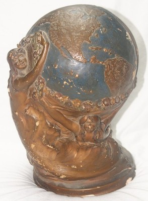 antique f.a.g. 1922 candlestick hide-a-phone mermaid theme