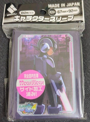 Rockman EXE 4 Dark Rockman Protector 80 Sleeve Japanese NEW Megaman 67mm x 92mm