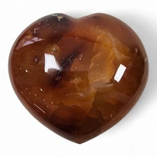 Carnelian Polished Puff Heart Madagascar 120.7 grams