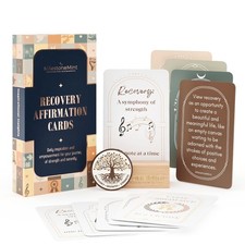 Daily Affirmation Cards, 50 Positive Affirmation Cards Double Sided, Sobriety...
