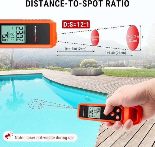 High Precision Infrared & Meat Probe Thermometer - 572°F Max Temp, Fast Response - Picture 10 of 11