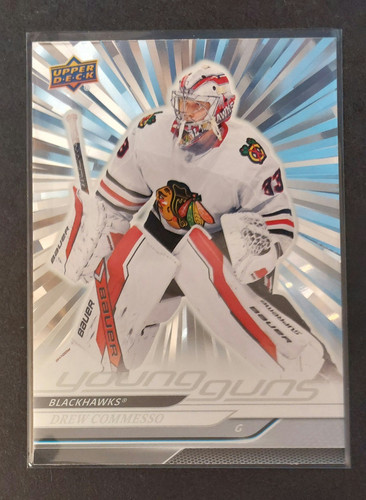 Drew Commesso Blackhawks 2024-25 Upper Deck Series 2 Hockey Young Guns OUTBURST - Picture 1 of 2
