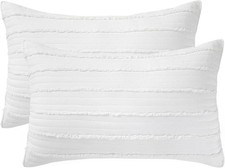 Standard Size Pillow Shams Set of 2, Ultra Soft Breathable 20 x 26 Inches Pillow