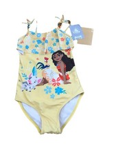 Disney Store Moana One Piece Swimsuit Swimwear UPF 50 Girls Size 5/6-With Tag