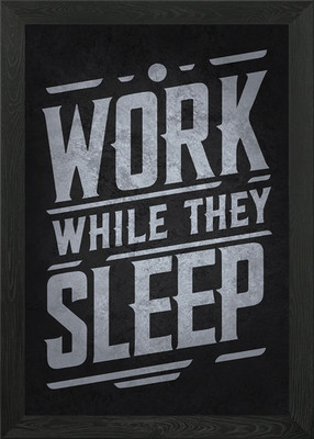Arbeit im Schlaf Gerahmtes Wandbild Poster Leinwanddruck Bild