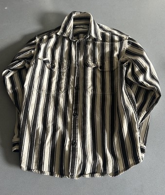 Carhartt work in progress WIP black and white plaid long sleeve button up shirt