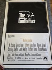 The Godfather 1972 27x40 Movie Poster with Certificate of Authentication Mint
