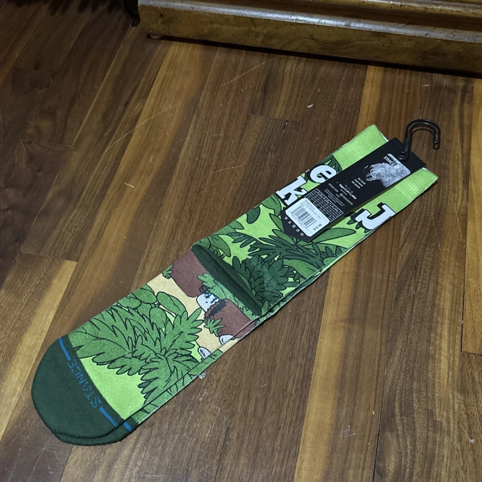 Calcetines STANCE Disney 100 Jungle Book de Travis Crew para hombre talla grande 9-13 nuevos con etiquetas Foto 2 de 2