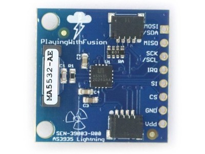 AS3935 Digital Lightning Sensor Breakout (3V-5V Arduino, RPi compatible)