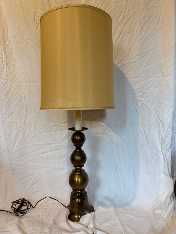 stiffel lamp vintage brass