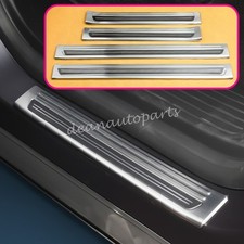 4x Protectores de umbral de puerta de coche de acero cubierta de placa de desgaste para Nissan Armada 2025 2026 2027