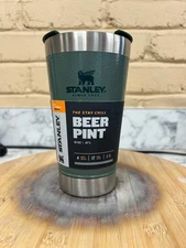 Stanley Classic Series Stay Chill Beer Pint 16 oz - New - Hammertone Green