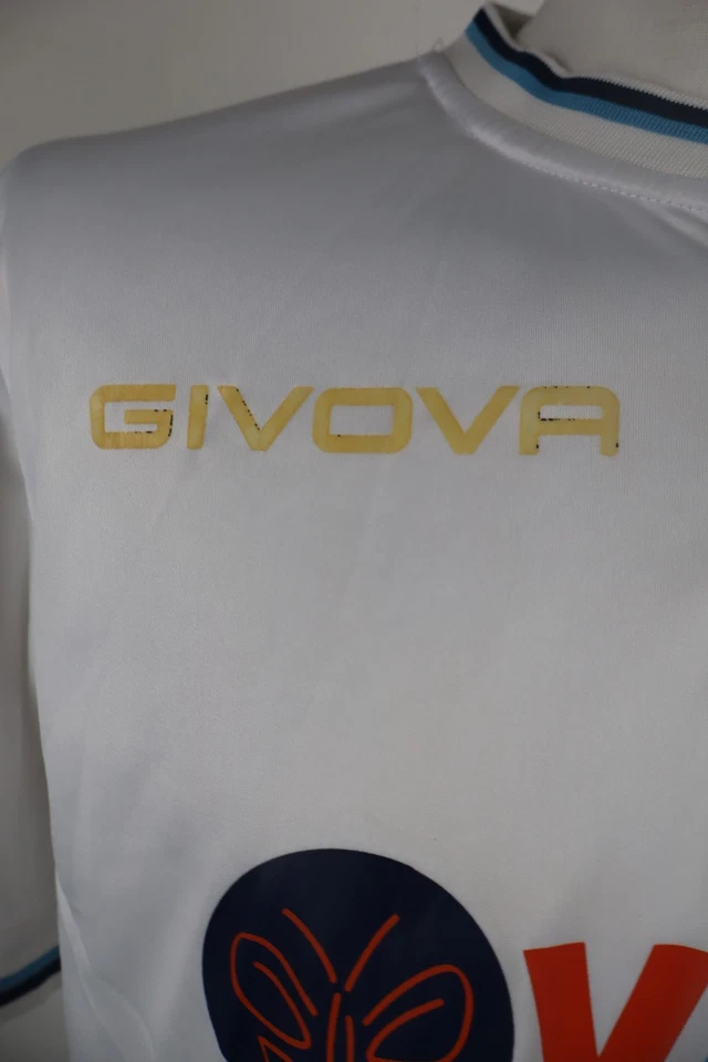 GIVOVA PORTICI N 14 MAGLIA CALCIO UOMO Tg L SOCCER JERSEY VINTAGE INDOSSATA - Immagine 3 di 4