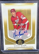 2020-21 UD SP Signature Legends Dave Barr Auto Gold SP Autograph Red Wings