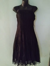 ASPEED   BLACK DRESSY DRESS WITH SPAGHETTI STRAP SIZE  EXTRA SMALL