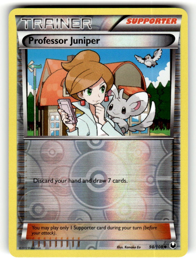 Professor Juniper 98/108 Uncommon Dark Explorers Reverse Holo Pokemon Near Mint