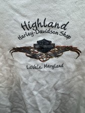 Highland Harley Davidson Lavalle, MD Women&rsquo;s White Tank Top Size Adult 2XL