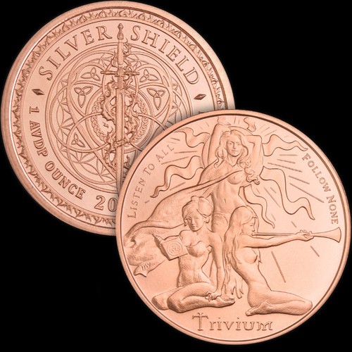 1 Oz. Solid .999 Fine Copper Round - "Trivium" 2026- Golden State Mint